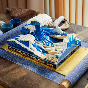Pantasy UKIYO-E Kanagawa Surfing Brick Kit - A-Z Toy Hobby
