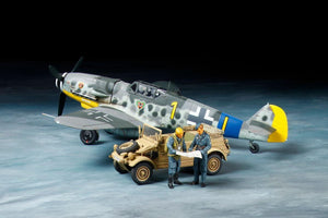 Tamiya 25204 Messerschmitt Bf109 G-6 & Kubelwagen Type 82 1/48 Model Kit - A-Z Toy Hobby