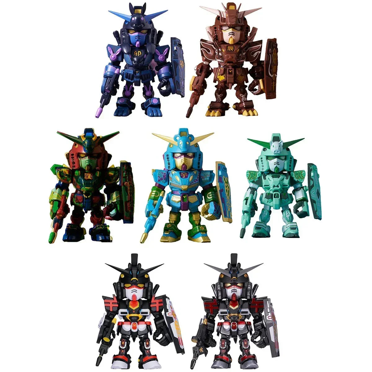 Bandai QMSV Chinese Zodiac Mini Gundam 2026 Ver. Figure Box Set of
