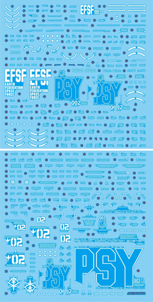 Delpi Water Decal For HG Psycho Mk-II - A-Z Toy Hobby