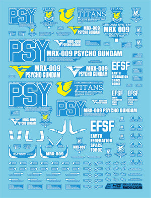 Delpi Water Decal For HG Psycho - A-Z Toy Hobby