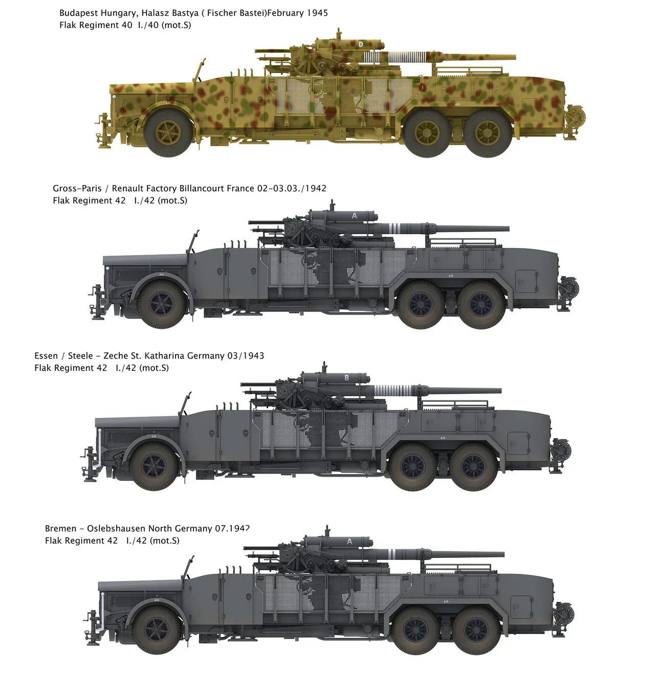 Das Werk 35024 8.8cm Flak auf 9t VOMAG 1/35 Model Kit - A-Z Toy Hobby