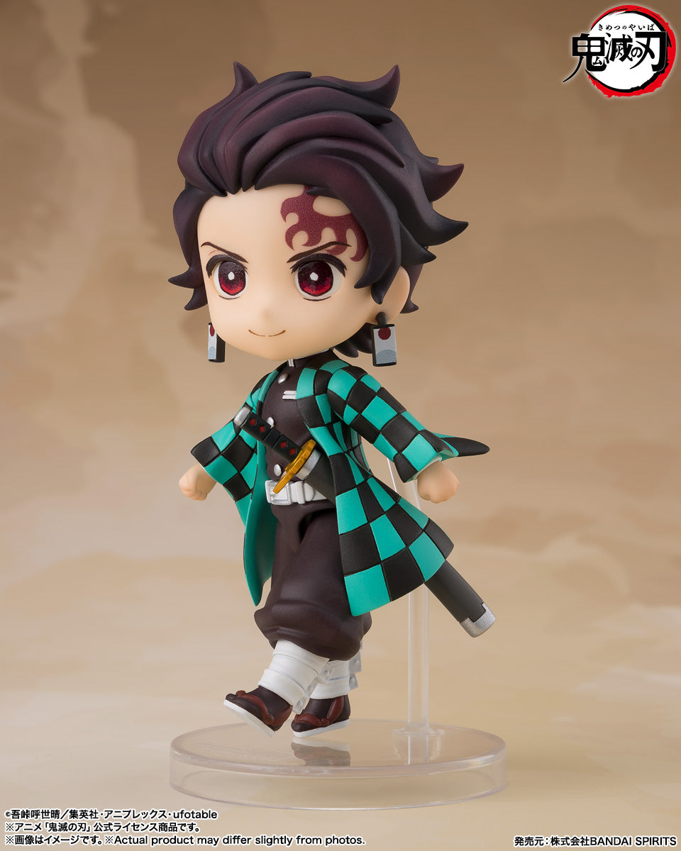 Figuarts Mini Tanjiro Kamado (Nichirin Sword with Rengoku's Handguard) "Demon Slayer" Action Figure - Tamashii Nations