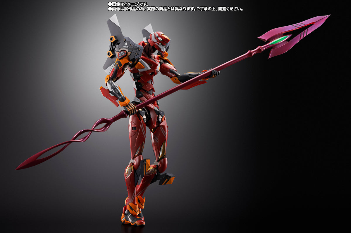 Tamashii Nations Evangelion Production Model-02 With The Spear of Cassius (30th Anniversary) Metal Build Action Figure