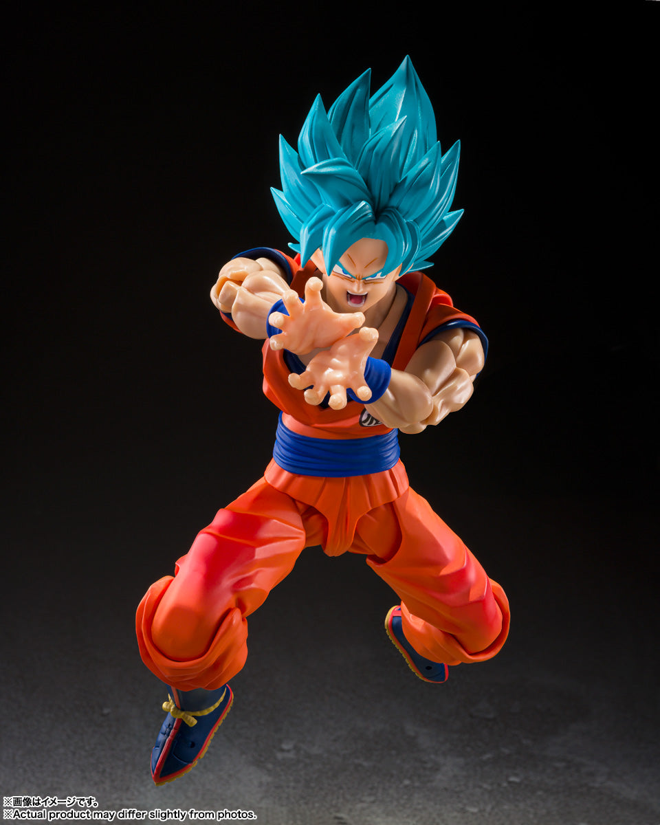 S.H.Figuarts Super Saiyan God Super Saiyan Son Goku (Blue Power Transcending Limits) Action Figure - Tamashii Nations
