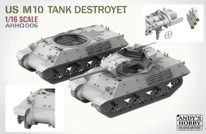 Andy's HHQ 006 M10 Tank Destroyer 1/16 Model Kit - A-Z Toy Hobby