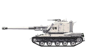 Meng AUF1 TA 155mm Self-Propelled Howitzer French Tank (UN & NATO Markings) 1/35 Model Kit - A-Z Toy Hobby