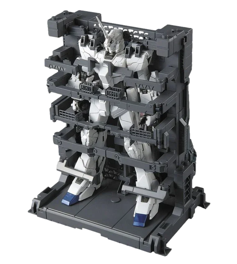 Bandai Unicorn Gundam HD Color + MS Cage MG 1/100 Model Kit - A-Z Toy Hobby