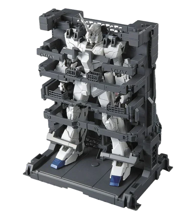 Bandai Unicorn Gundam HD Color + MS Cage MG 1/100 Model Kit - A-Z Toy Hobby