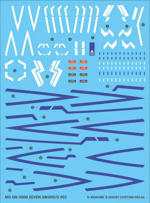 G-Rework Water Decal For MG 00 Seven Sword - A-Z Toy Hobby