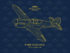 Eduard R0023 P-40E Warhawk Dual Combo Royal Class 1/48 Model Kit - A-Z Toy Hobby