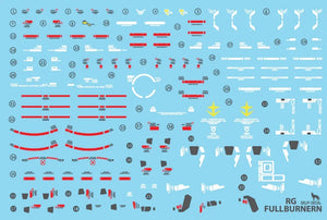 Delpi Water Decal For RG RX-78GP01Fb Full Burnern - A-Z Toy Hobby