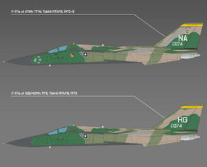 Academy 12360 F-111A Aardvark "Vietnam War" USAF 1/48 Model Kit - A-Z Toy Hobby
