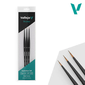 Vallejo B02990 Detail Definition Brush Set - A-Z Toy Hobby