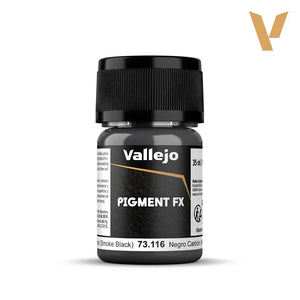 Vallejo 73116 Pigment FX Carbon Black (Smoke Black) 35ml - A-Z Toy Hobby