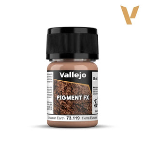 Vallejo 73119 Pigment FX European Earth 35ml - A-Z Toy Hobby