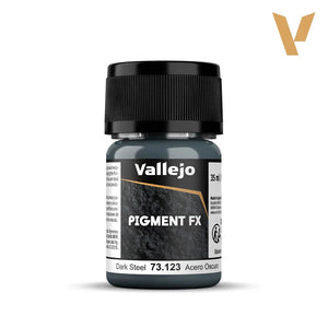 Vallejo 73123 Pigment FX Dark Steel 35ml - A-Z Toy Hobby