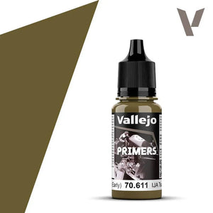 Vallejo Primers Earth Green (Early) Acrylic Paint - A-Z Toy Hobby