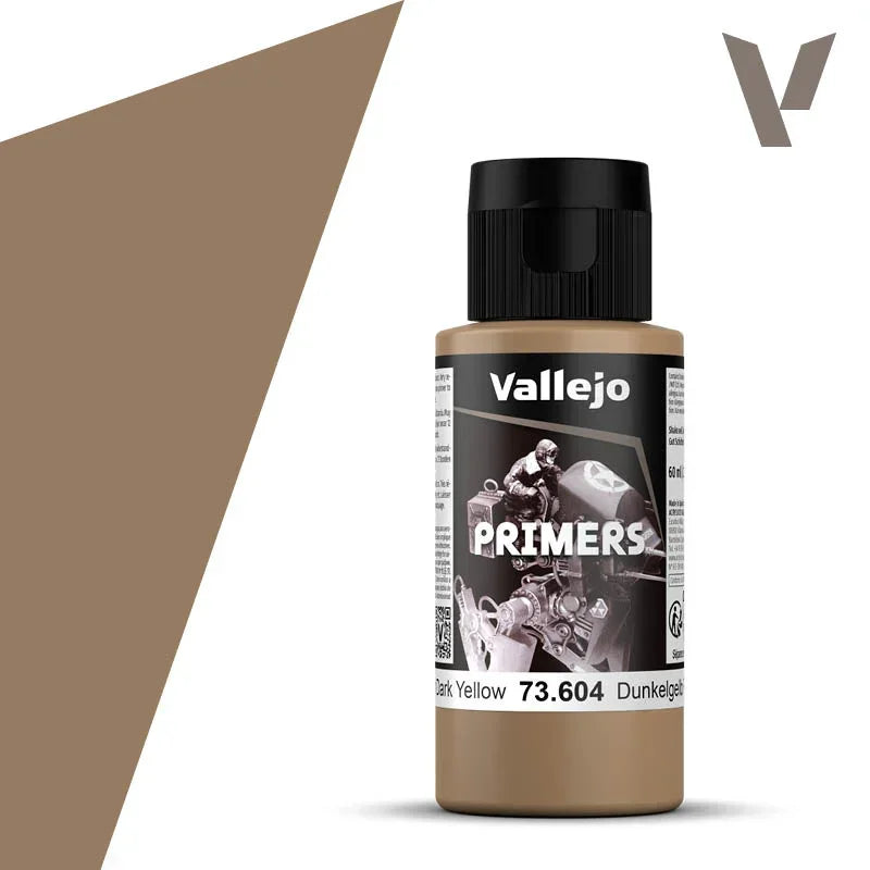 Vallejo Primers German Dark Yellow Acrylic Paint - A-Z Toy Hobby