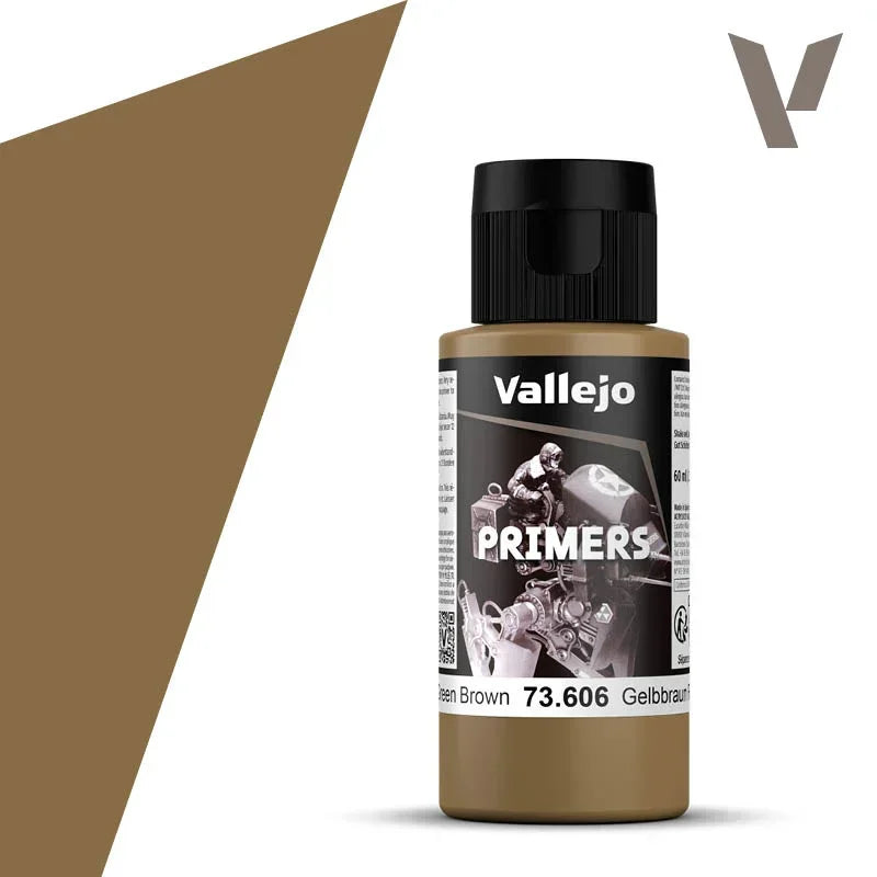 Vallejo Primers German Green Brown Acrylic Paint - A-Z Toy Hobby