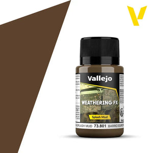 Vallejo 73801 Weathering FX European Splash Mud 40ml - A-Z Toy Hobby