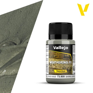 Vallejo 73809 Weathering FX Industrial Thick Mud 40ml - A-Z Toy Hobby