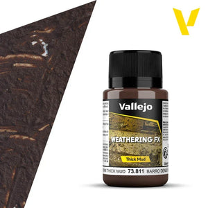Vallejo 73811 Weathering FX Brown Thick Mud 40ml - A-Z Toy Hobby