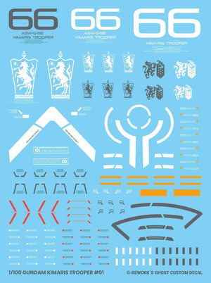 G-Rework Water Decal For 1/100 Kimaris Trooper - A-Z Toy Hobby