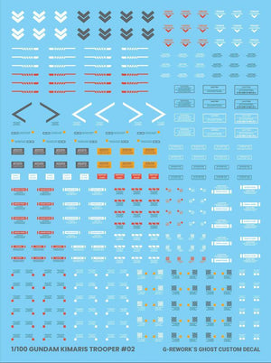 G-Rework Water Decal For 1/100 Kimaris Trooper - A-Z Toy Hobby