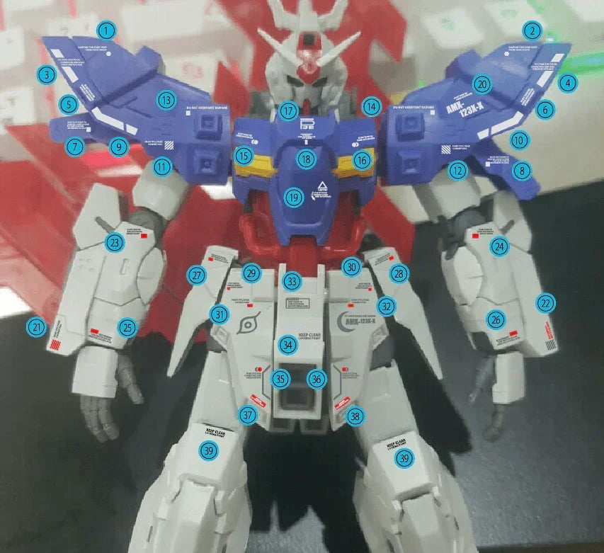 Delpi Water Decal For HG Moon - A-Z Toy Hobby