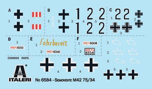 Italeri 6584 Semovente M42 da 75/34 Tank 1/35 Model Kit - A-Z Toy Hobby