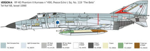 Italeri 2818 RF-4E Phantom II 1/48 Model Kit - A-Z Toy Hobby