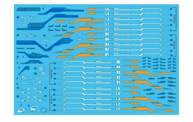 Delpi Manual and Expansion Set Water Decal For MG Freedom Ver 2.0 - A-Z Toy Hobby