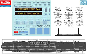 Academy 14409 USS Enterprise CV-6 "Battle of Midway" 1/700 Model Kit - A-Z Toy Hobby