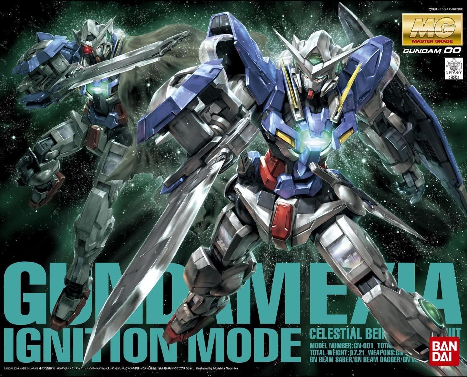 Bandai Gundam Exia Ignition Mode Gundam 00 MG 1/100 Model Kit