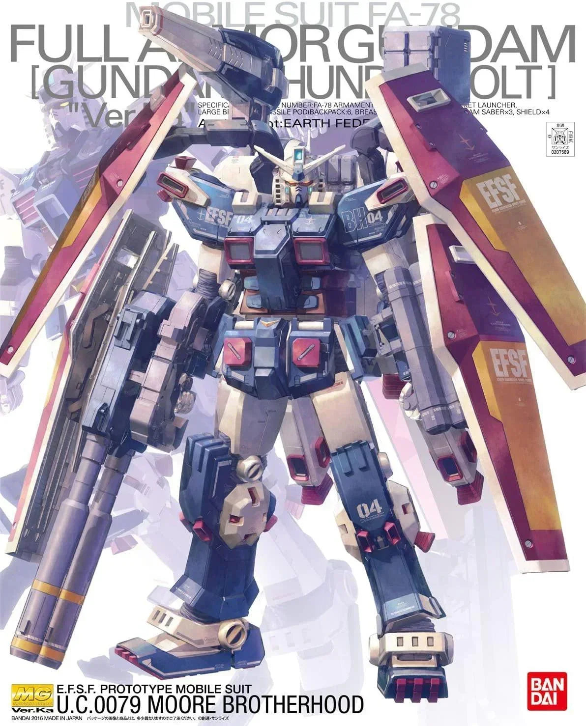 Bandai Full Armor Gundam Thunderbolt Ver. Ka MG 1/100 Model Kit