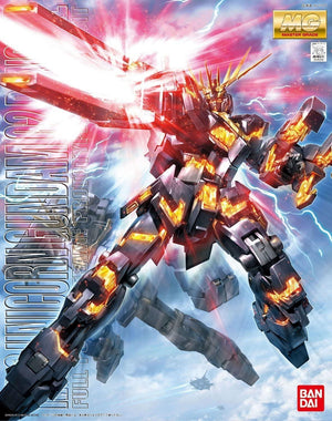 Bandai RX-0 Unicorn Gundam 02 Banshee MG 1/100 Model Kit - A-Z Toy Hobby