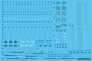 Delpi Holo Water Decal For MGEX Strike Freedom - A-Z Toy Hobby