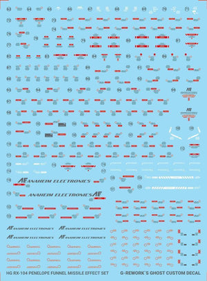 G-Rework Water Decal For HG Penelope - A-Z Toy Hobby