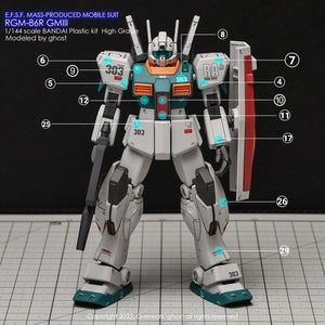 G-Rework Water Decal For HG GM III - A-Z Toy Hobby