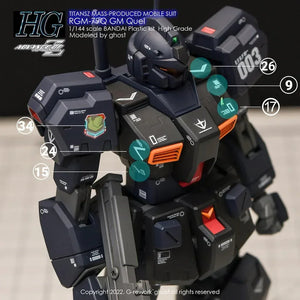 G-Rework Water Decal For HG RGM-79Q GM Quel - A-Z Toy Hobby