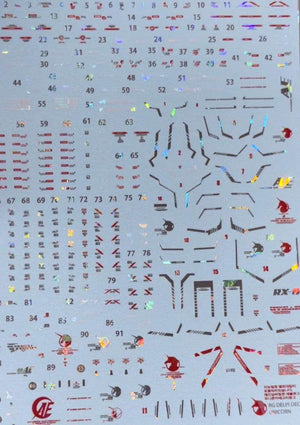 Delpi Holo Water Decal For RG Unicorn - A-Z Toy Hobby