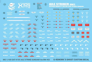 G-Rework Water Decal For MG Aile Strike Ver. RM - A-Z Toy Hobby