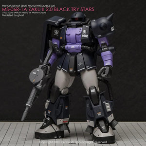 G-Rework Water Decal For MG Zaku II Black Tri-Stars Ver 2.0 - A-Z Toy Hobby