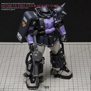 G-Rework Water Decal For MG Zaku II Black Tri-Stars Ver 2.0 - A-Z Toy Hobby