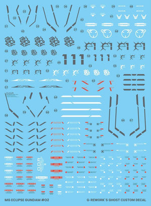 G-Rework Water Decal For MG Eclipse - A-Z Toy Hobby