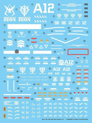 G-Rework Water Decal For MG Char's Zaku II 2.0 - A-Z Toy Hobby