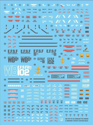 G-Rework Water Decal For MG RX-78-2 The Origin - A-Z Toy Hobby