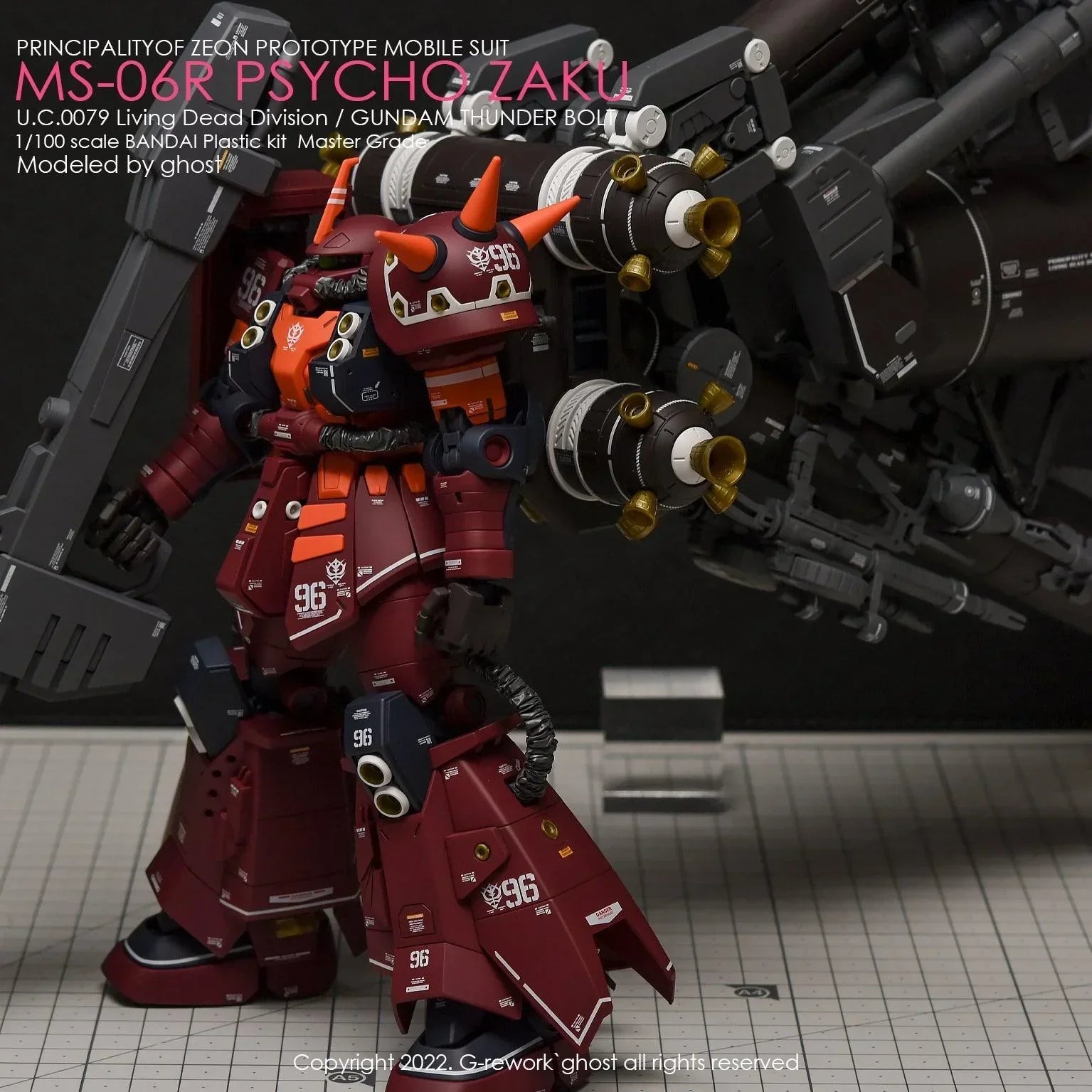G-Rework Water Decal For MG Psycho Zaku Ver. Ka - A-Z Toy Hobby
