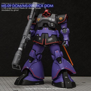 G-Rework Water Decal For MG Dom / Rick Dom - A-Z Toy Hobby